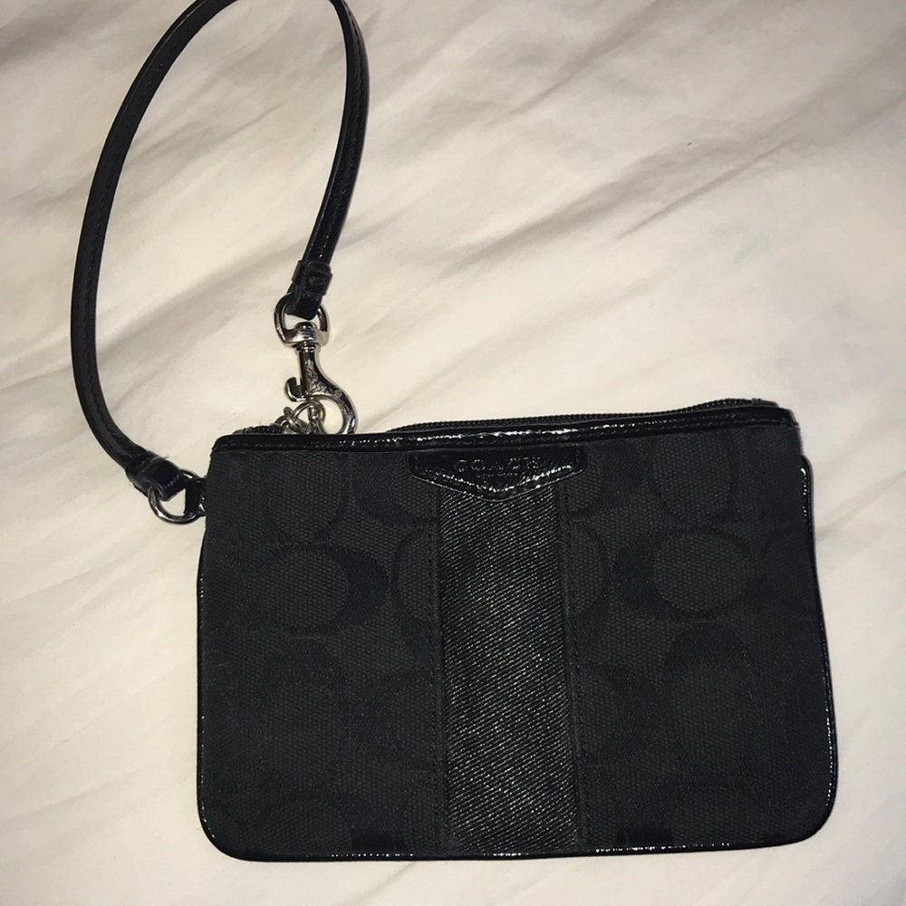 Never Used Black Coach Wristlet